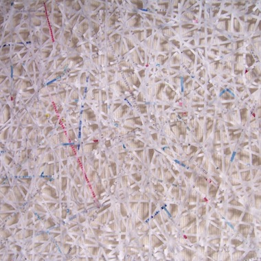 composition de bandelettes de papier entrelaces